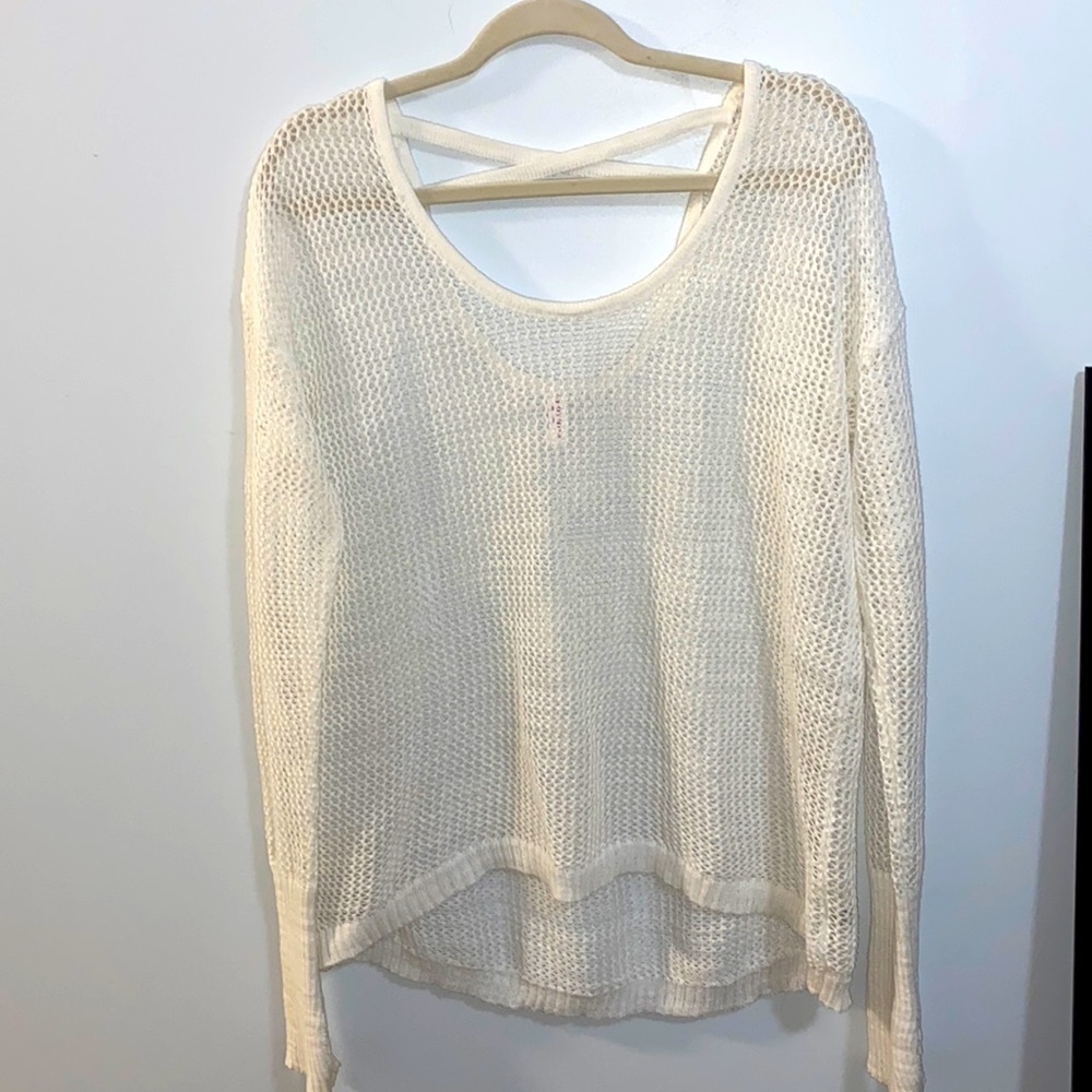 Crochet Long Sleeve Top. Size M